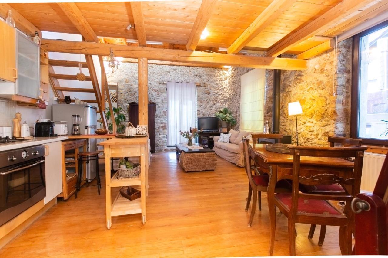 Seaview Stone Apartment In Ipsos Beach Buitenkant foto